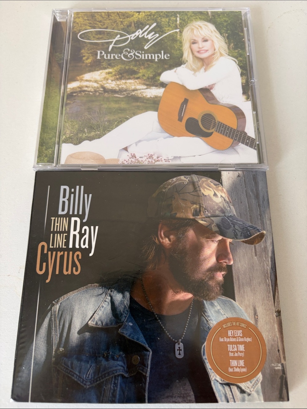 Dolly Parton Pure and Simple CD w/ Billy Ray Cyrus CD - both sealed